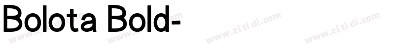 Bolota Bold字体转换